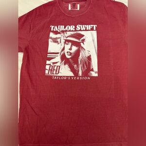 NWOT TAYLOR SWIFT Comfort Colors Red Graphic Tee